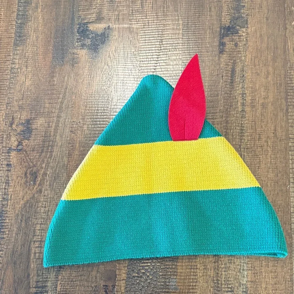Hanna Andersson Elf Hat Green and Yellow - Picture 1 of 5